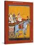 Krishna and Balarama Being Driven by Akrura to Mathura-null-Stretched Canvas