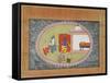 Krishna and Balarama Conversing-null-Framed Stretched Canvas