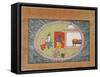 Krishna and Balarama Conversing-null-Framed Stretched Canvas