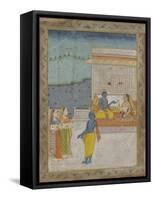 Krishna and His Harem-null-Framed Stretched Canvas