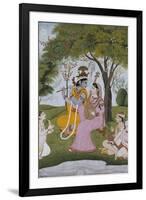 Krishna and Radha Making Music-null-Framed Giclee Print