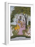 Krishna and Radha Making Music-null-Framed Giclee Print