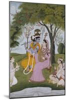 Krishna and Radha Making Music-null-Mounted Giclee Print