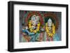 Krishna and Radha murthis (statues) in a Delhi Hindu temple, Delhi, India-Godong-Framed Photographic Print