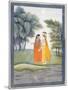 Krishna and Radha Walking by the Jumna in the Moonlight Having Exchanged Clothes, from the…-null-Mounted Giclee Print