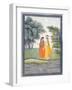 Krishna and Radha Walking by the Jumna in the Moonlight Having Exchanged Clothes, from the…-null-Framed Giclee Print