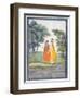 Krishna and Radha Walking by the Jumna in the Moonlight Having Exchanged Clothes, from the…-null-Framed Premium Giclee Print