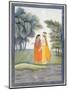 Krishna and Radha Walking by the Jumna in the Moonlight Having Exchanged Clothes, from the…-null-Mounted Premium Giclee Print