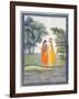 Krishna and Radha Walking by the Jumna in the Moonlight Having Exchanged Clothes, from the…-null-Framed Giclee Print
