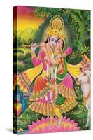 Krishna and Radha-null-Stretched Canvas