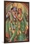 Krishna and Radha-null-Framed Art Print