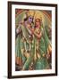 Krishna and Radha-null-Framed Art Print