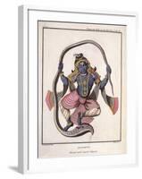 Krishna Dancing on the Kaliya Serpent-Pierre Sonnerat-Framed Giclee Print