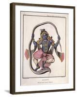 Krishna Dancing on the Kaliya Serpent-Pierre Sonnerat-Framed Giclee Print