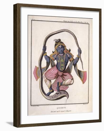 Krishna Dancing on the Kaliya Serpent-Pierre Sonnerat-Framed Giclee Print