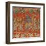 Krishna Dancing with Gopis in Vrindavan-null-Framed Art Print