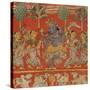 Krishna Dancing with Gopis in Vrindavan-null-Stretched Canvas