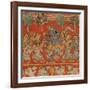 Krishna Dancing with Gopis in Vrindavan-null-Framed Art Print