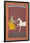 Krishna Destroys the Horse Demon Keshi-null-Framed Art Print