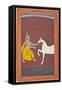 Krishna Destroys the Horse Demon Keshi-null-Framed Stretched Canvas