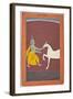 Krishna Destroys the Horse Demon Keshi-null-Framed Art Print