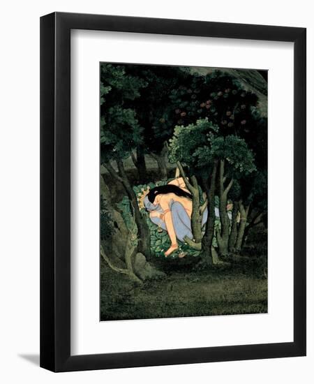 Krishna Embraced by Radha, Ca 1775-null-Framed Giclee Print