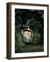 Krishna Embraced by Radha, Ca 1775-null-Framed Giclee Print