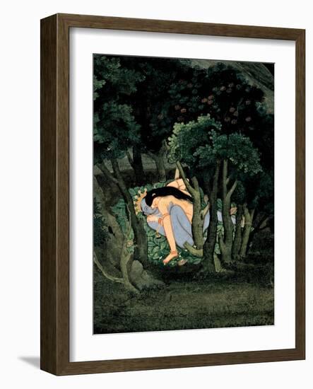 Krishna Embraced by Radha, Ca 1775-null-Framed Giclee Print