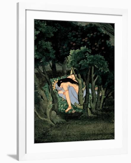 Krishna Embraced by Radha, Ca 1775-null-Framed Giclee Print