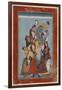 Krishna Embracing the Gopis-null-Framed Art Print