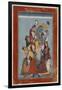 Krishna Embracing the Gopis-null-Framed Art Print