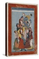 Krishna Embracing the Gopis-null-Stretched Canvas