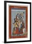 Krishna Embracing the Gopis-null-Framed Art Print