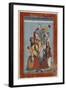 Krishna Embracing the Gopis-null-Framed Art Print