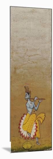 Krishna Fluting-null-Mounted Giclee Print