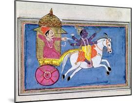Krishna, Hindu Deity, an Avatar of Vishnu, 17th Century-null-Mounted Giclee Print