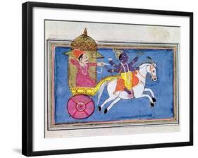 Krishna, Hindu Deity, an Avatar of Vishnu, 17th Century-null-Framed Giclee Print