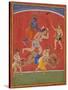 Krishna Killing King Kamsa and Balarama Slaying a Wrestler-null-Stretched Canvas