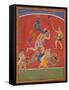 Krishna Killing King Kamsa and Balarama Slaying a Wrestler-null-Framed Stretched Canvas