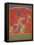 Krishna Killing King Kamsa and Balarama Slaying a Wrestler-null-Framed Stretched Canvas