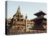 Krishna Mandir, a 7th Century Hindu Temple, UNESCO World Heritage Dite, Durbar Square, Patan, Nepal-Christian Kober-Stretched Canvas