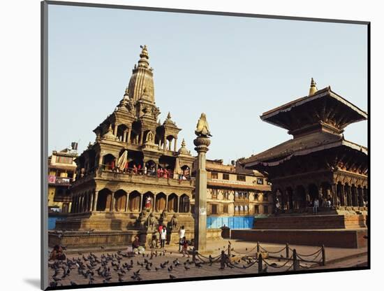 Krishna Mandir, a 7th Century Hindu Temple, UNESCO World Heritage Dite, Durbar Square, Patan, Nepal-Christian Kober-Mounted Photographic Print