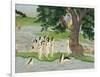 Krishna Steals the Clothes of Gopies, from the Bhagavata Purana, Kangra, Himachal Pradesh, 1780-null-Framed Giclee Print