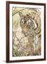 Krishna, T19, Royal Bengal Tiger (Tigris Tigris), Ranthambhore, Rajasthan, India-Janette Hill-Framed Photographic Print