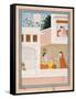 Krishna Talks to Radha's Maidservant-null-Framed Stretched Canvas