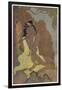 Krishna, The 8th Avatar of Vishnu with Radha, One of the Gopis-Khitindra Nath Mazumdar-Framed Art Print