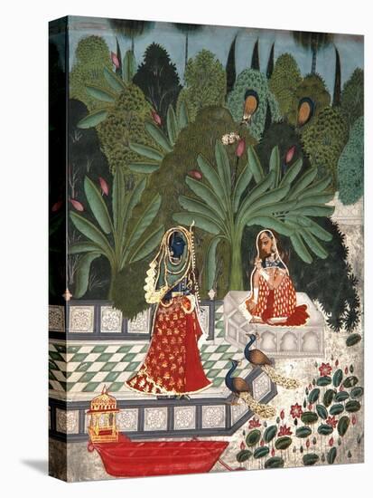 Krishna Uses a Ruse to Meet His Beloved, 1781-Bhoya-Stretched Canvas