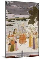 Krishna with the Gopis, Rajesthan, Possibly Bikaner, circa 1760-null-Mounted Giclee Print