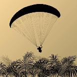 Paragliding Active Sport Landscape Concept for Poster-Kristaps Eberlins-Framed Stretched Canvas