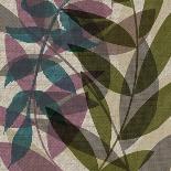 Purple Green Leaves-Kristin Emery-Art Print